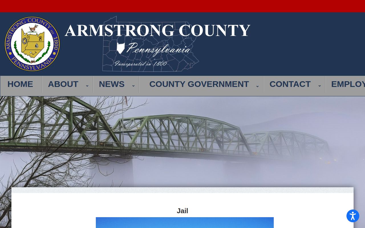 Armstrong County Jail release information and official facility navigation